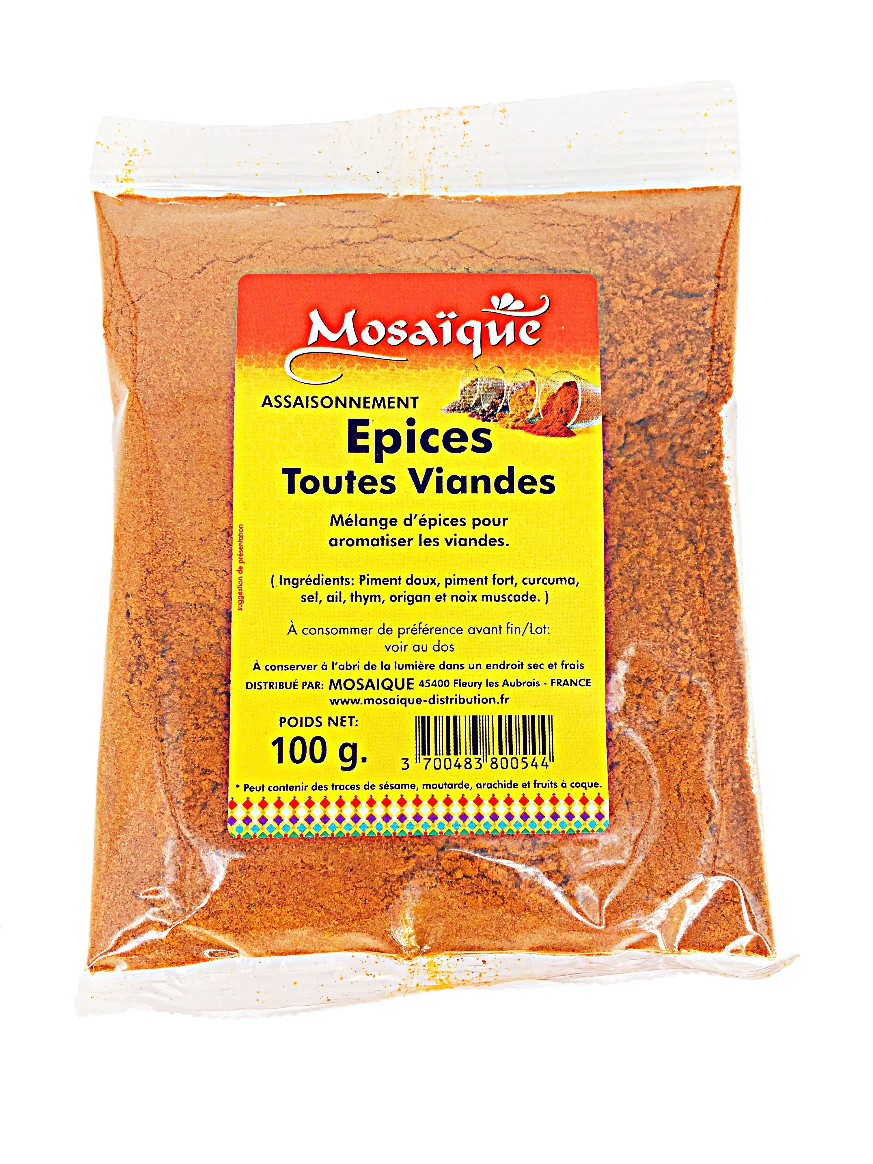 肉类调味料，100g - MOSAÏQUE