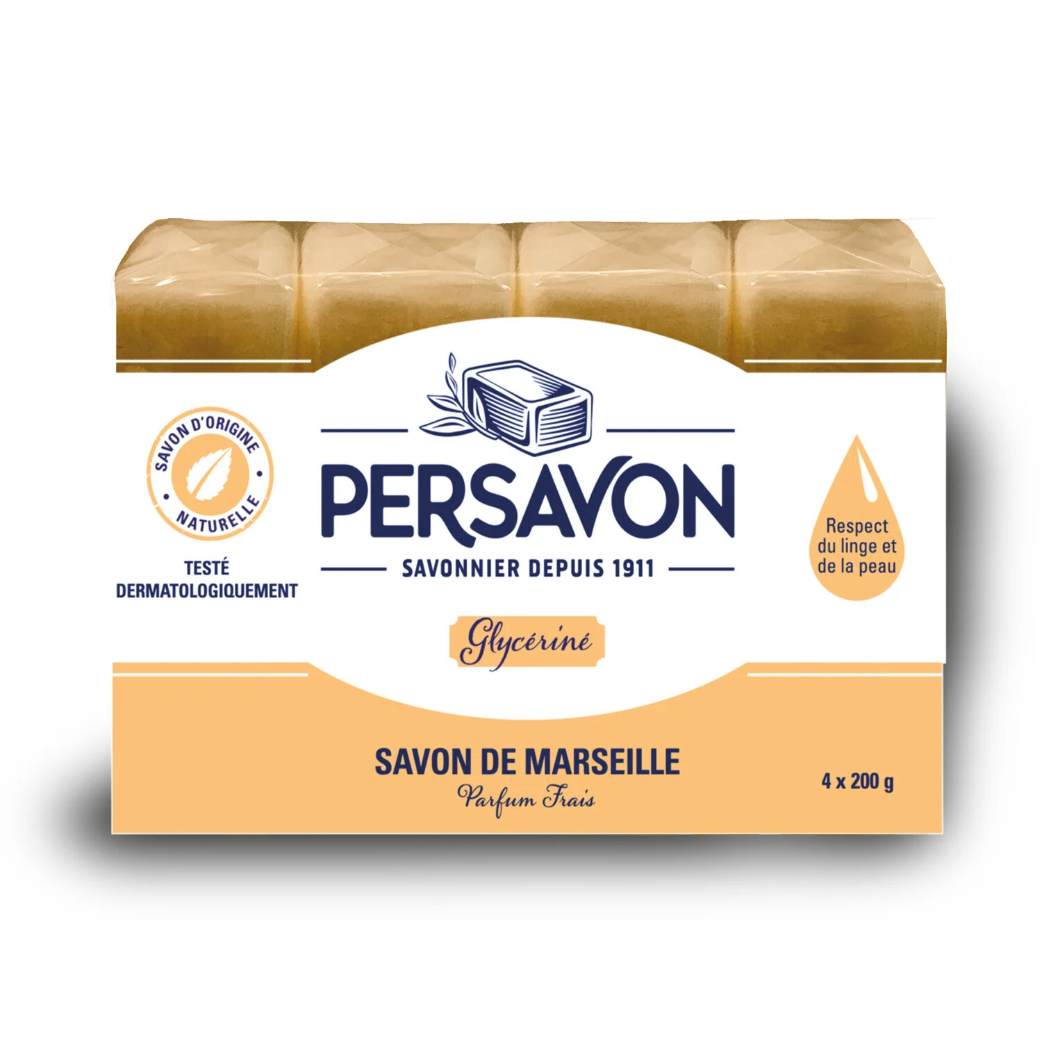 Savon De Marseille à La Glycérine 4x200g -persavon