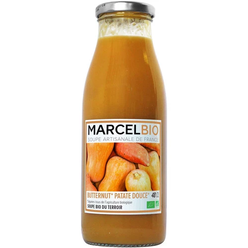 Soupe Butternut Patate Douce Bio 48cl - MARCEL BIO