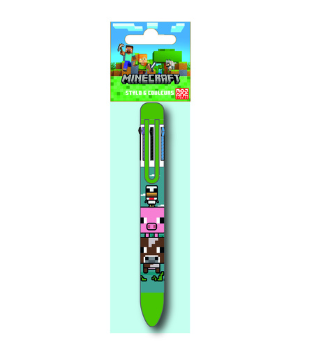 Stylo 6 Couleurs Minecraft