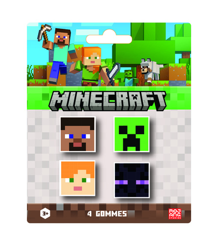 4 Gommes Minecraft