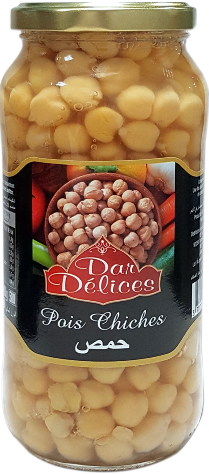 Pois chiches le bocal de 570g - DAR DELICES