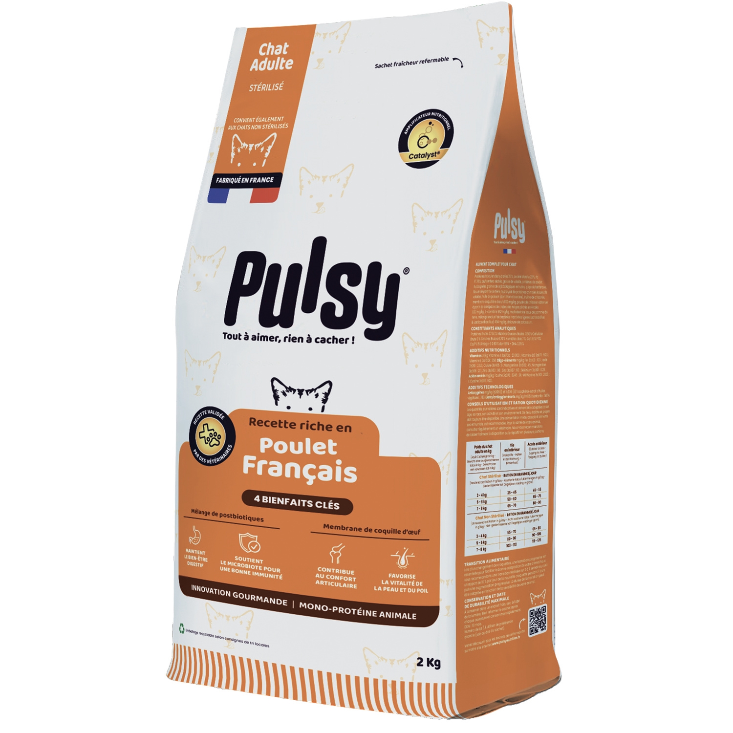 2 Kg Croq Ste Chat Poulet