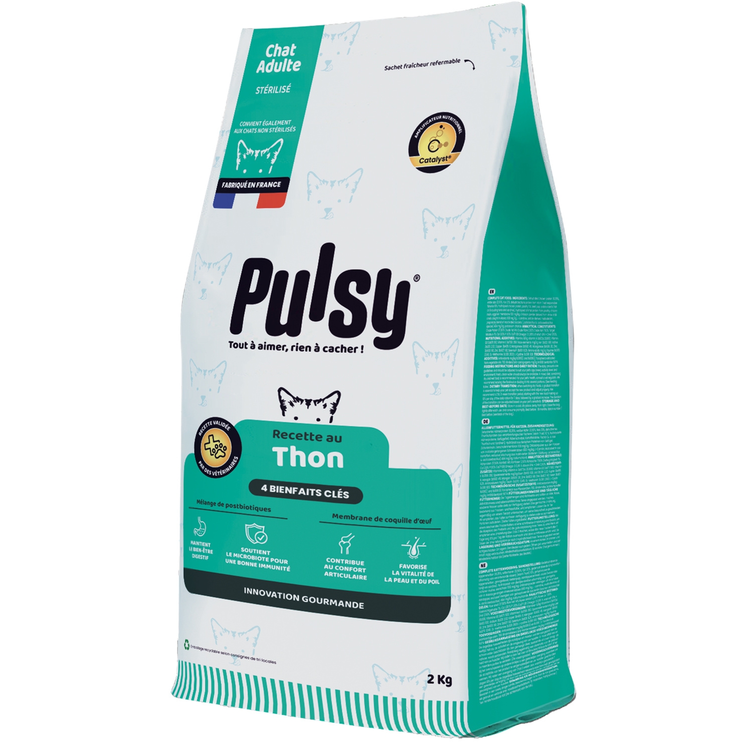 2kg Croq Chat Ster Thon Pulsy