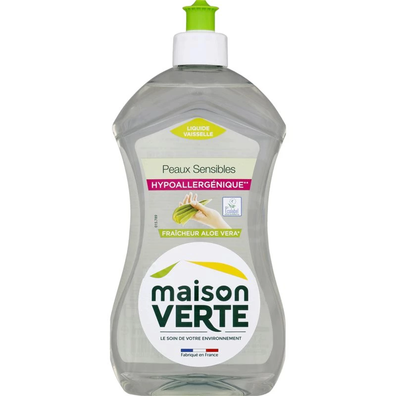 Liquide vaisselle peux sensibles 500ml - MAISON VERTE