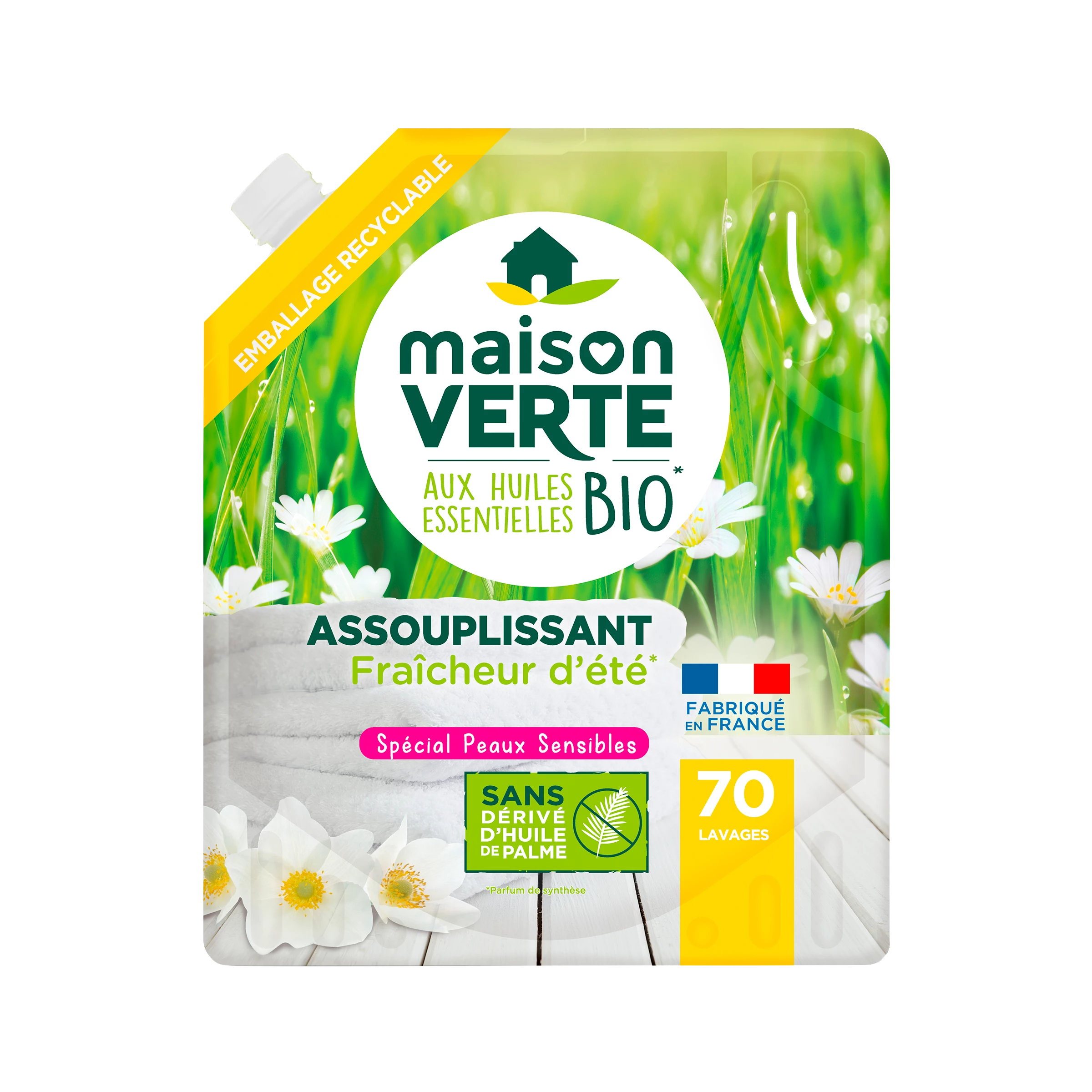 Bio-D Lessive Liquide Concentrée Sans Parfum Recharge 5L I Big Green Smile