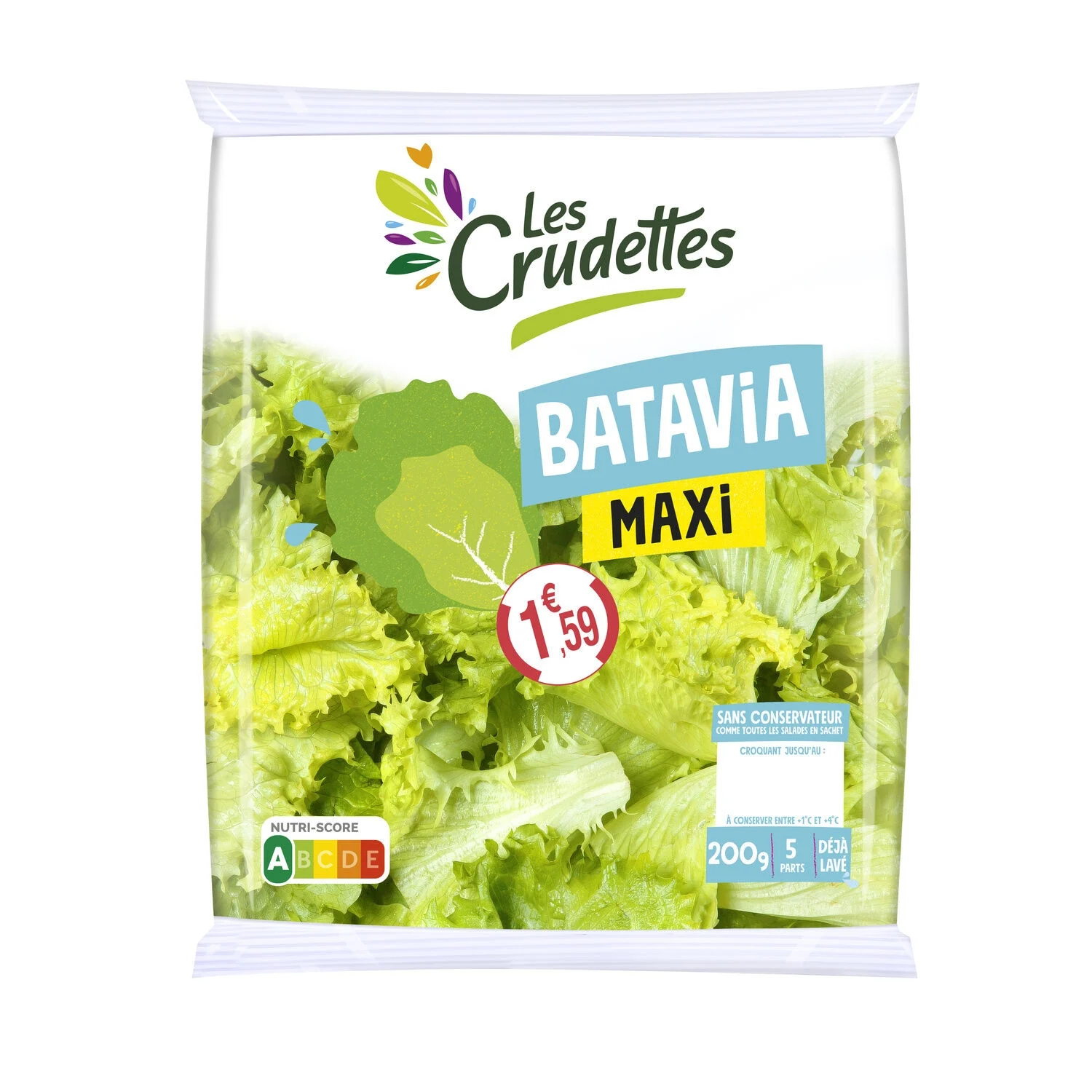 BATAVA SALADE form Maxi 200g - Les Crudettes