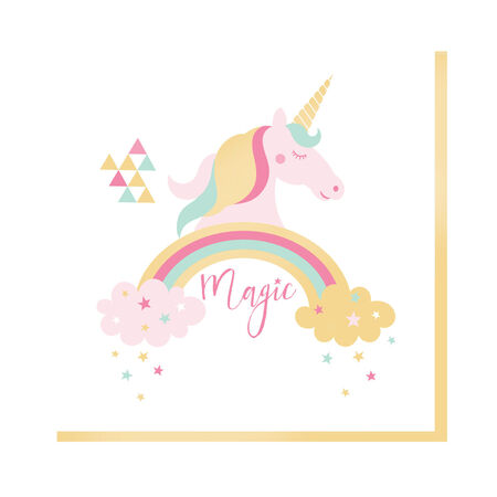 20 Serv 33 Licorne Magique Or