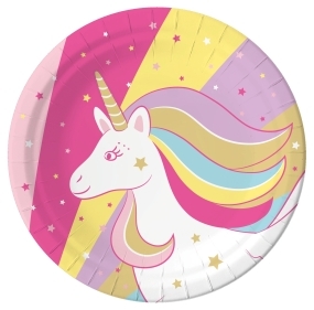 6 Ass 19cm Licorne En Carton