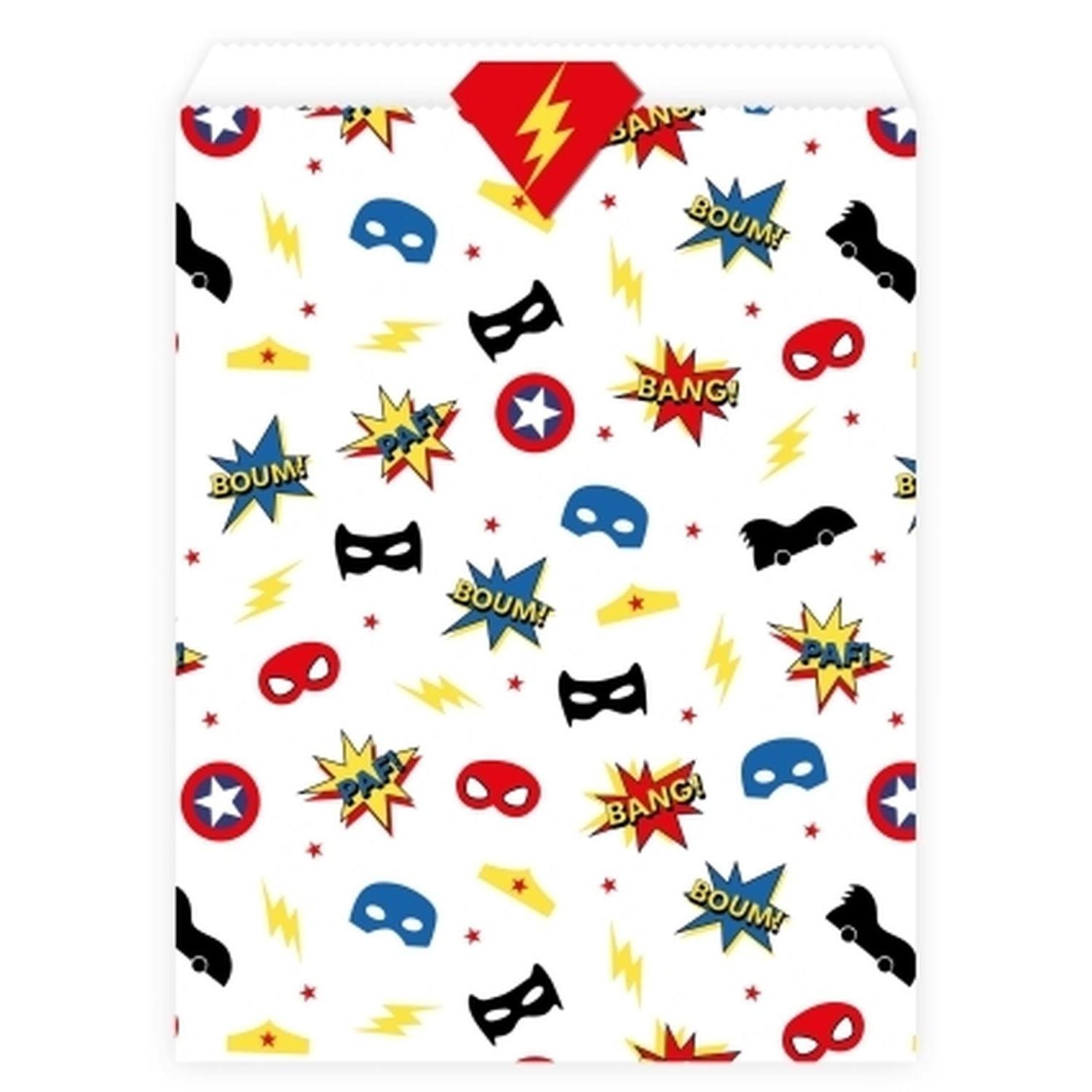 6 Pochettes Sticker Super Hero