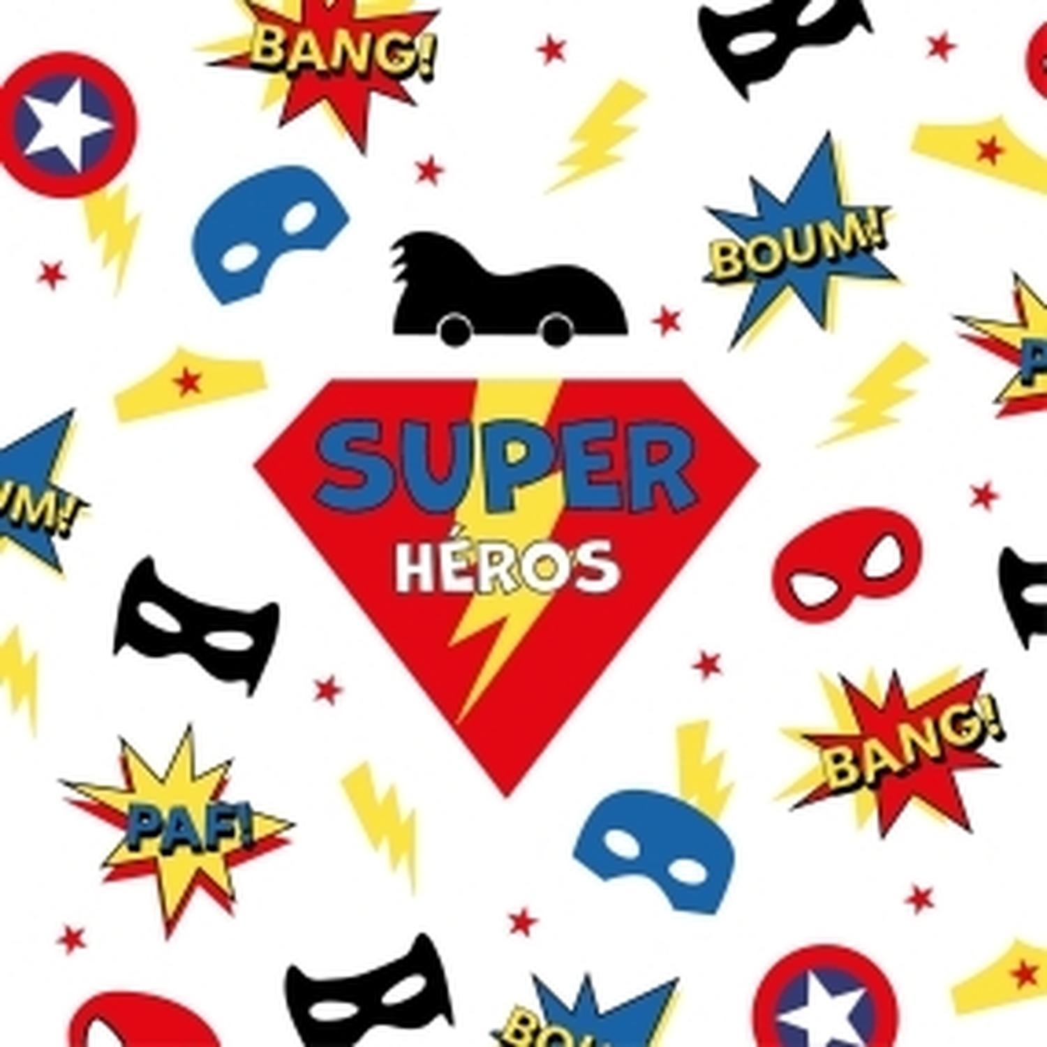 20 Serv 33x33cm Super Heros