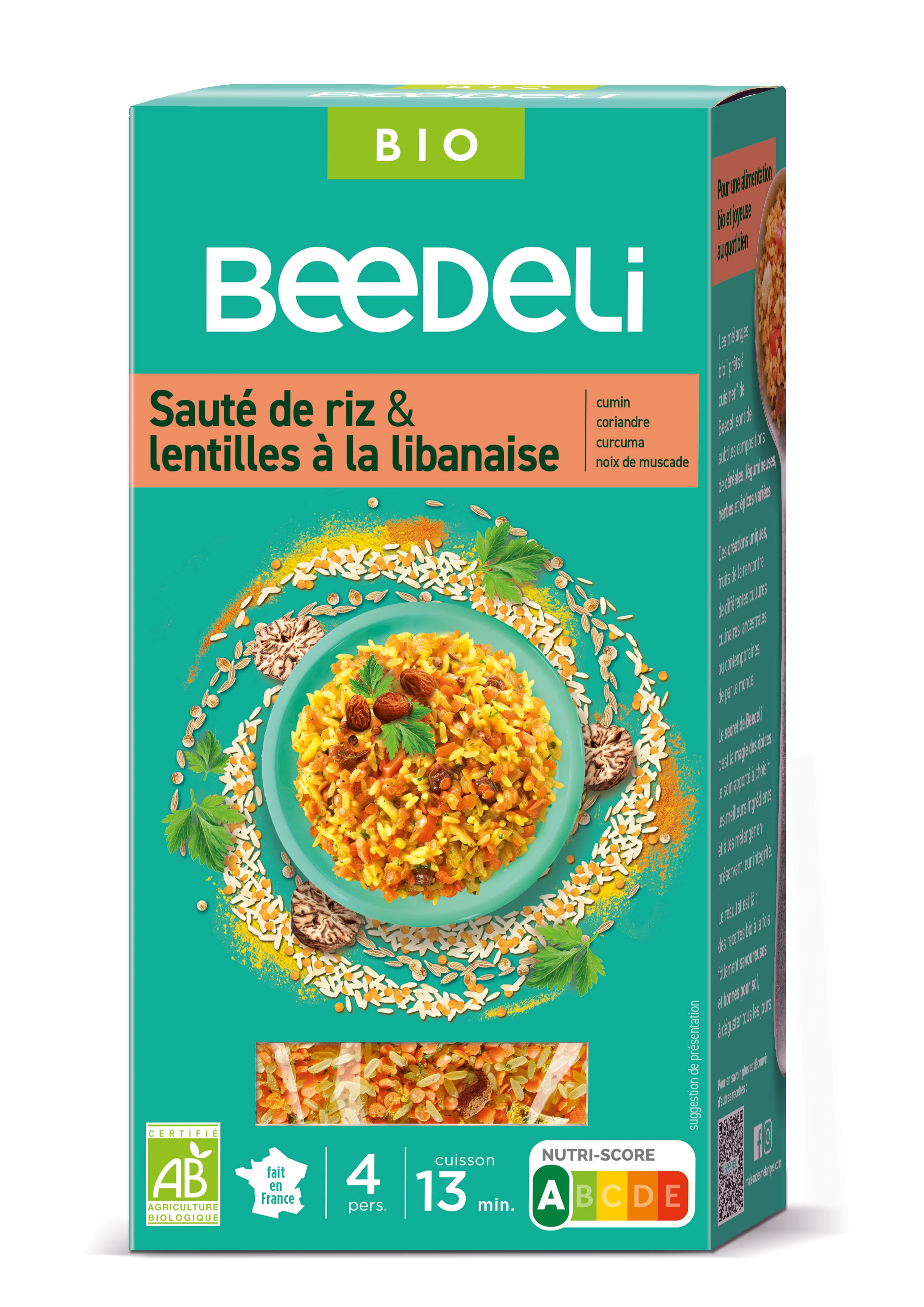 Organic Rice And Lentils 220g