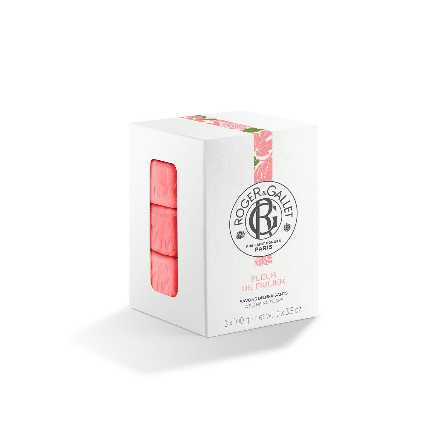 Fleur de Figuier Coffret 3 Savons Bienfaisants 3 x 100 g - ROGER & GALLET