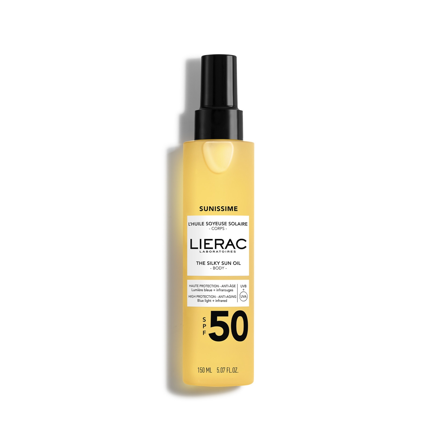 Huile soyeuse solaire Sunissime SPF 50 150 ml - LIERAC