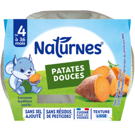 2x130g Naturnes Patate Douce