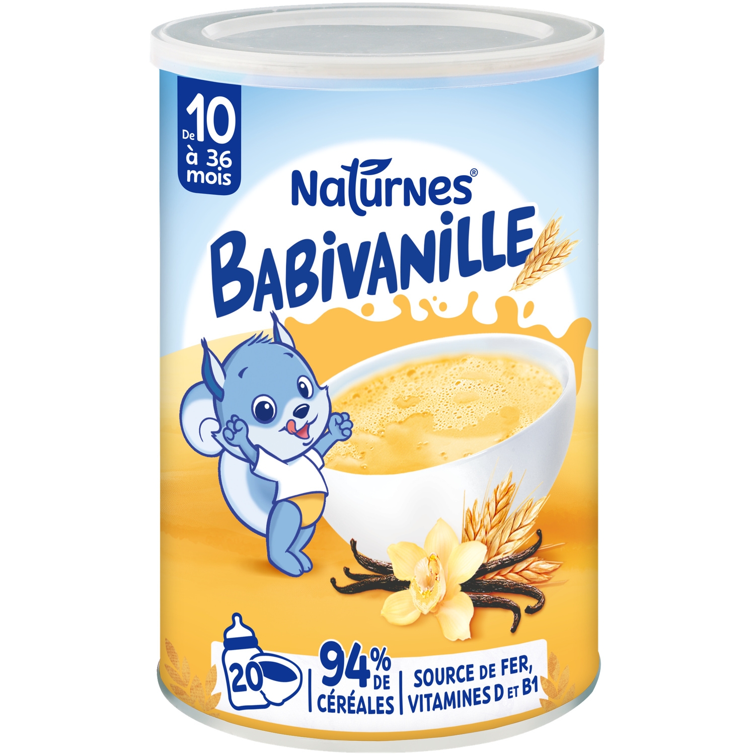 Céréales infantiles Babivanille dès 10 mois 400 g - NATURNES