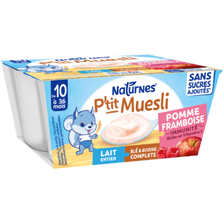 4x90g Pti Muesli Pomme Framb