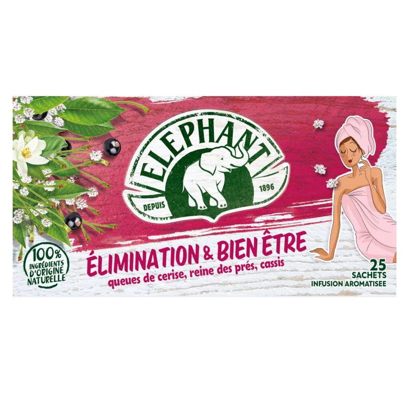 Infusion élimination & bien-être x25 40g - ELEPHANT