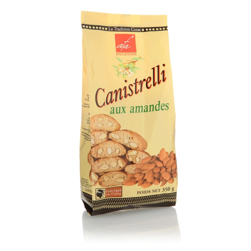Biscuits Canistrelli amandes 350g - BISCUITERIE AFA