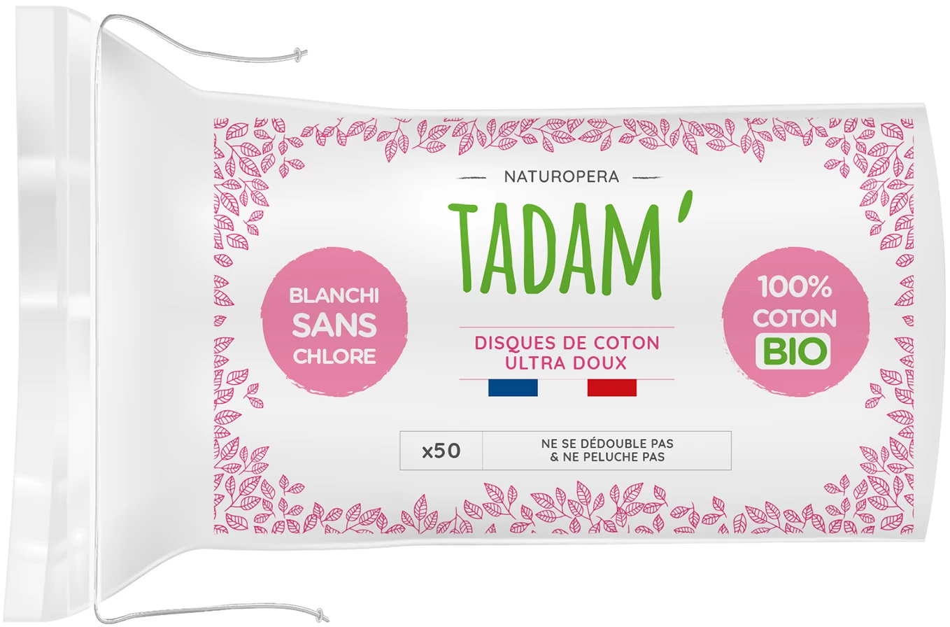 Tadam Organic X Овальные ватные диски