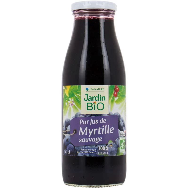 Pur jus de myrtille BIO 50cl - JARDIN BIO