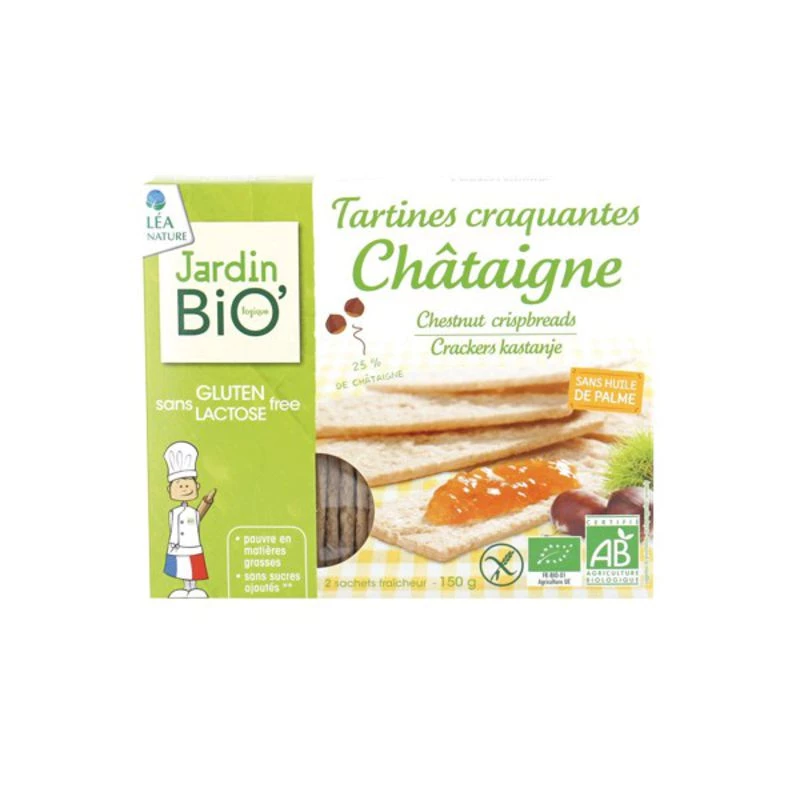 Crunchy organic chestnut toast 150g - JARDIN BIO