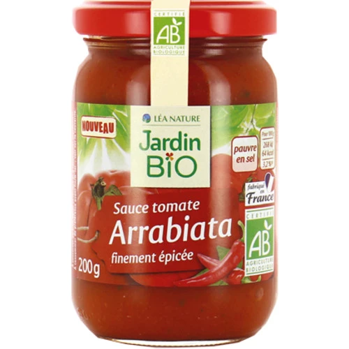 200g Pot Sauce Arrabiata Bio