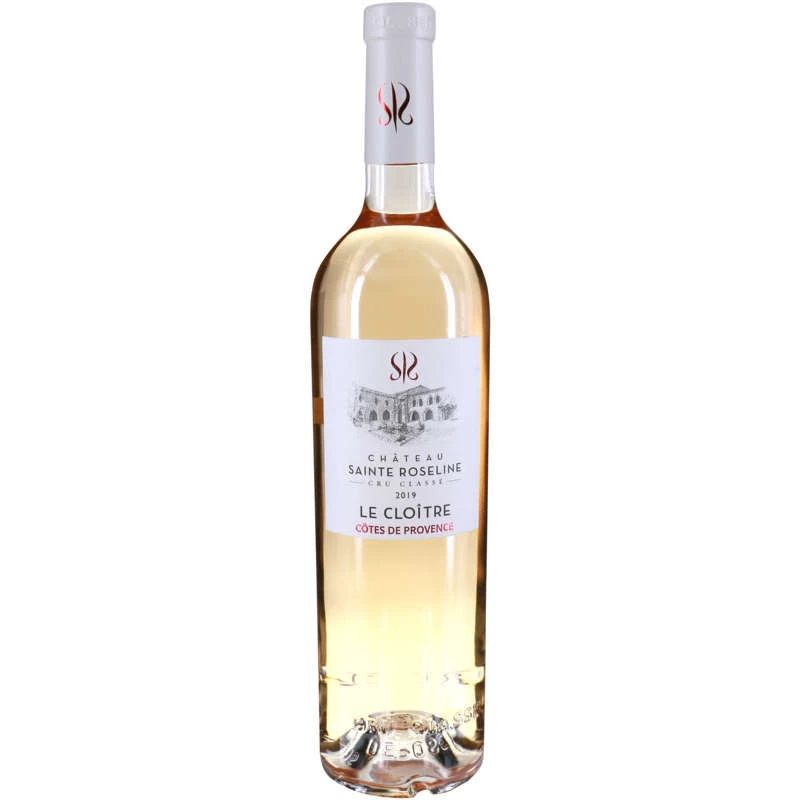 Vin Rosé Côtes de Provence Le Cloître, 12°, 75cl - CHÂTEAU SAINTE ROSELINE