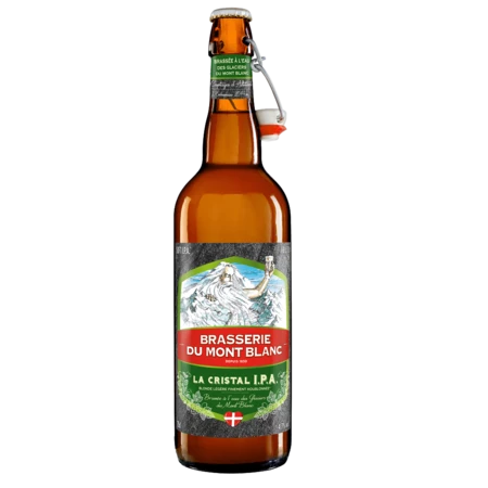 Bière Blonde La Cristal IPA, 4,7°, 75cl - BRASSERIE DU MONT BLANC