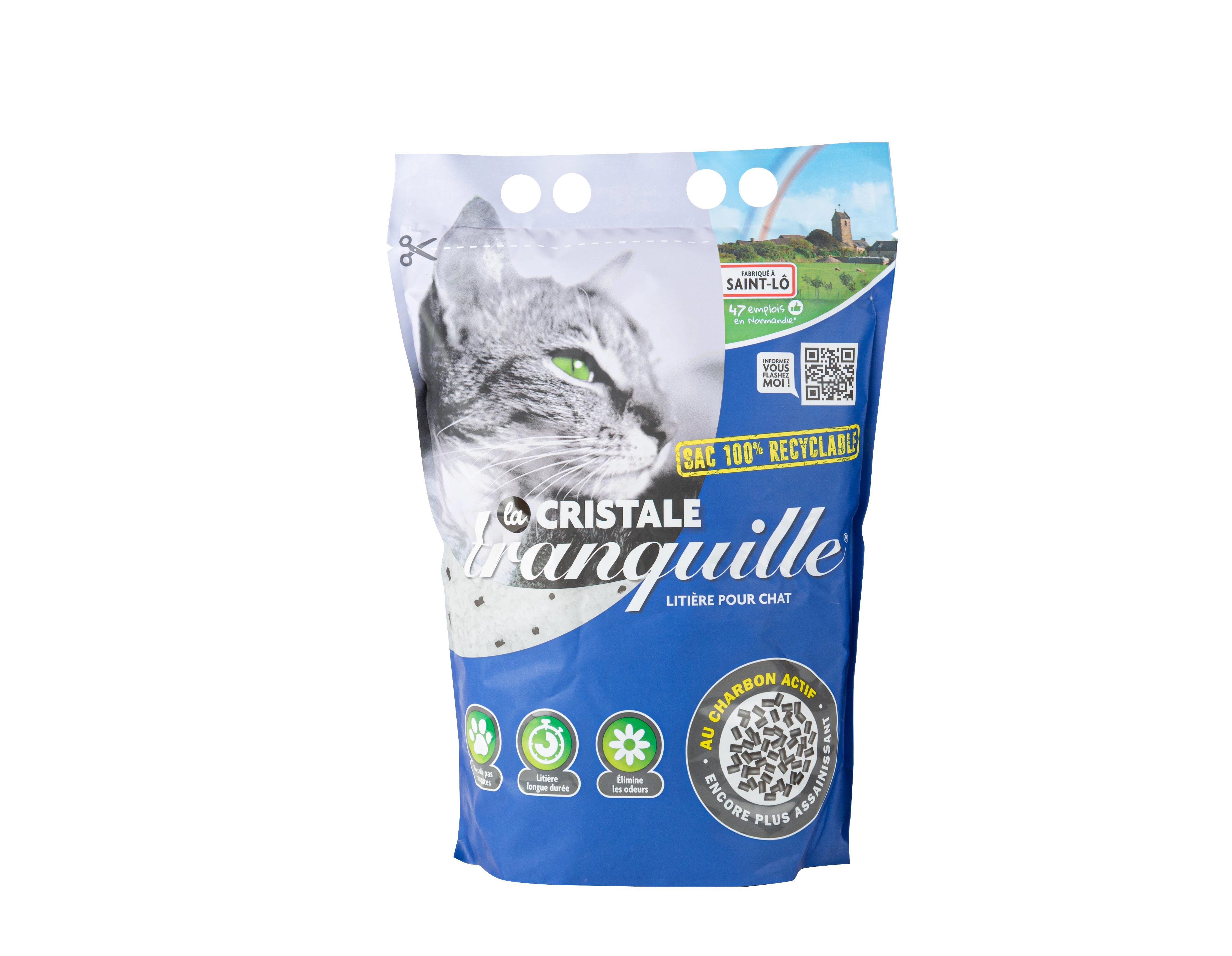 Activated carbon crystal litter 3.95L - TRANQUILLE