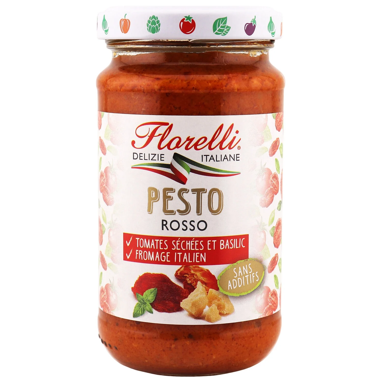 Tomato and cheese pesto sauce 190g - Florelli