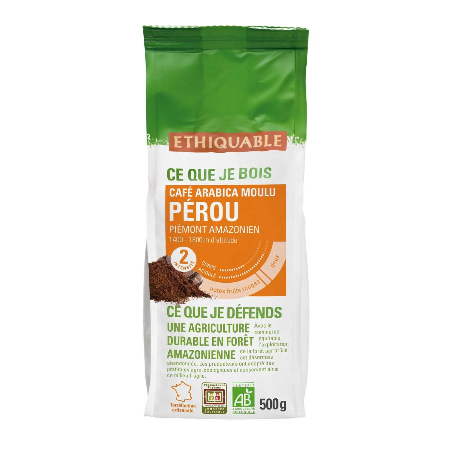 Ground Coffee Peru Organic 500g