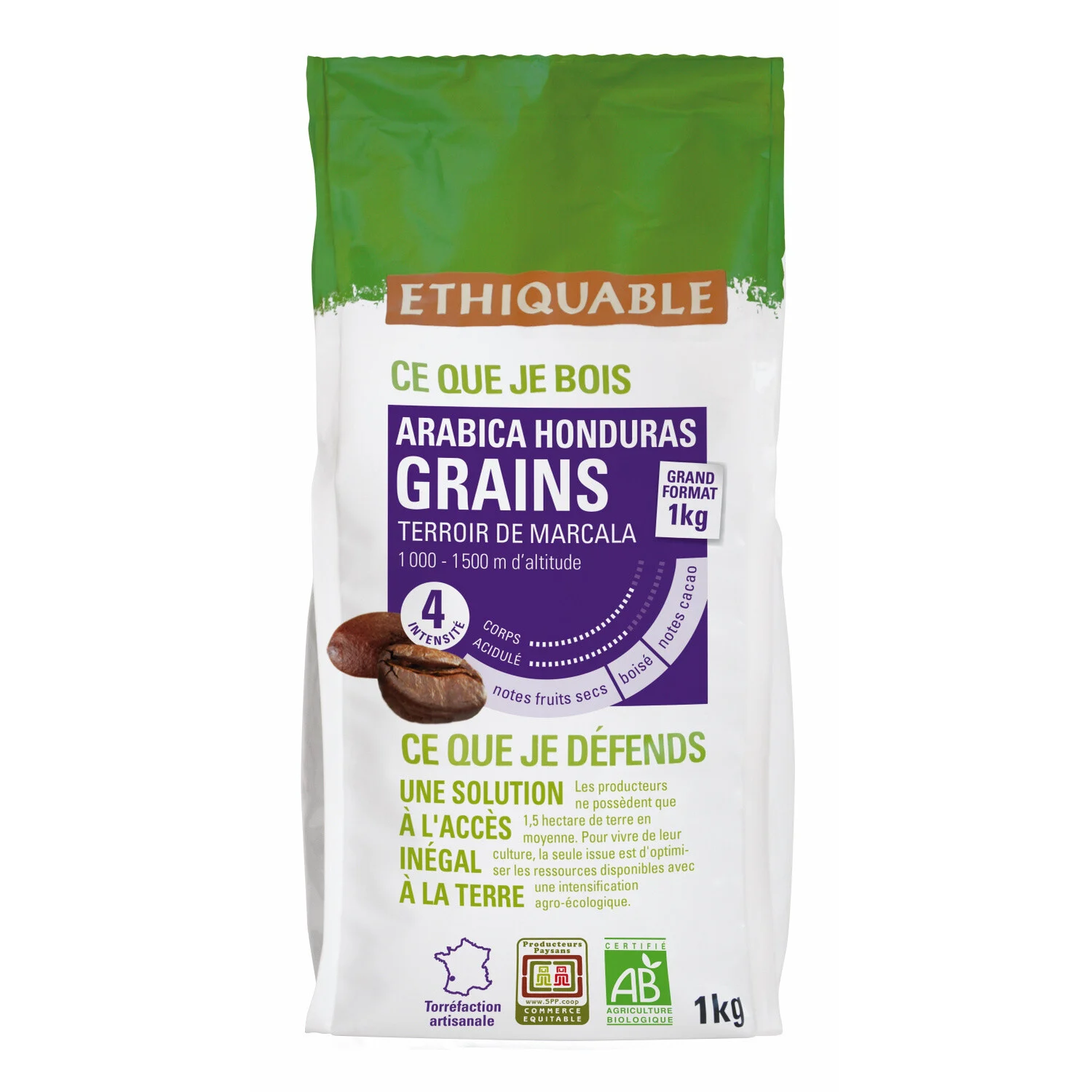 Organic Honduras Pure Arabica Coffee Beans 1kg -ethical