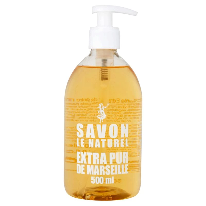 Extrareine Flüssigseife aus Marseille 500 ml - SAVON LE NATUREL