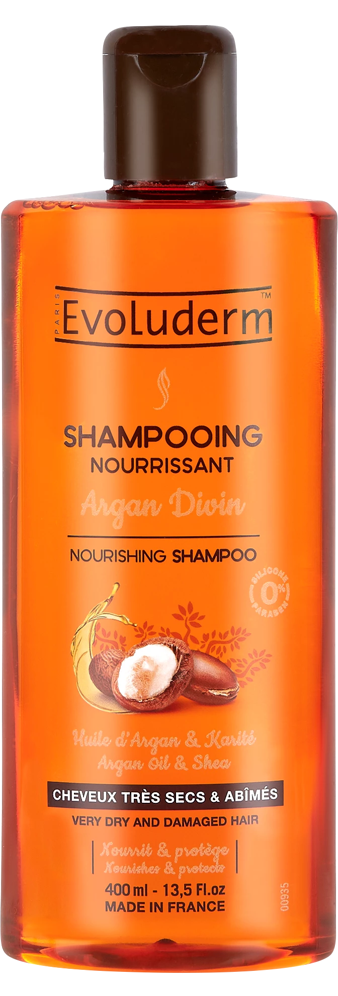 Shampooing Argan Divin, 400ml - EVOLUDERM