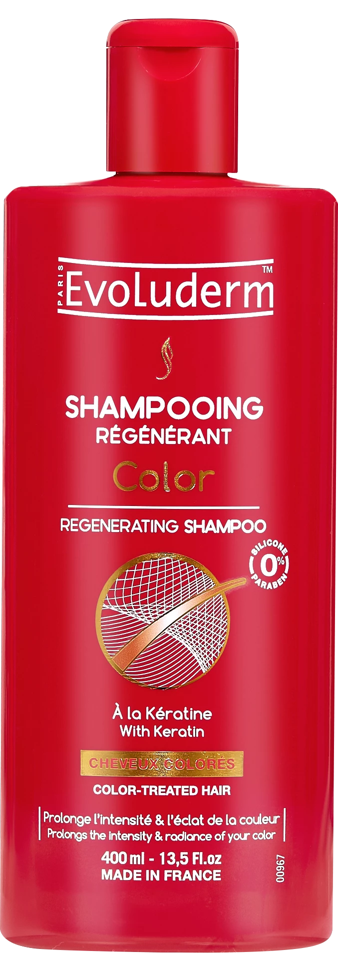 Shampooing Régénérant Color, 400ml - EVOLUDERM