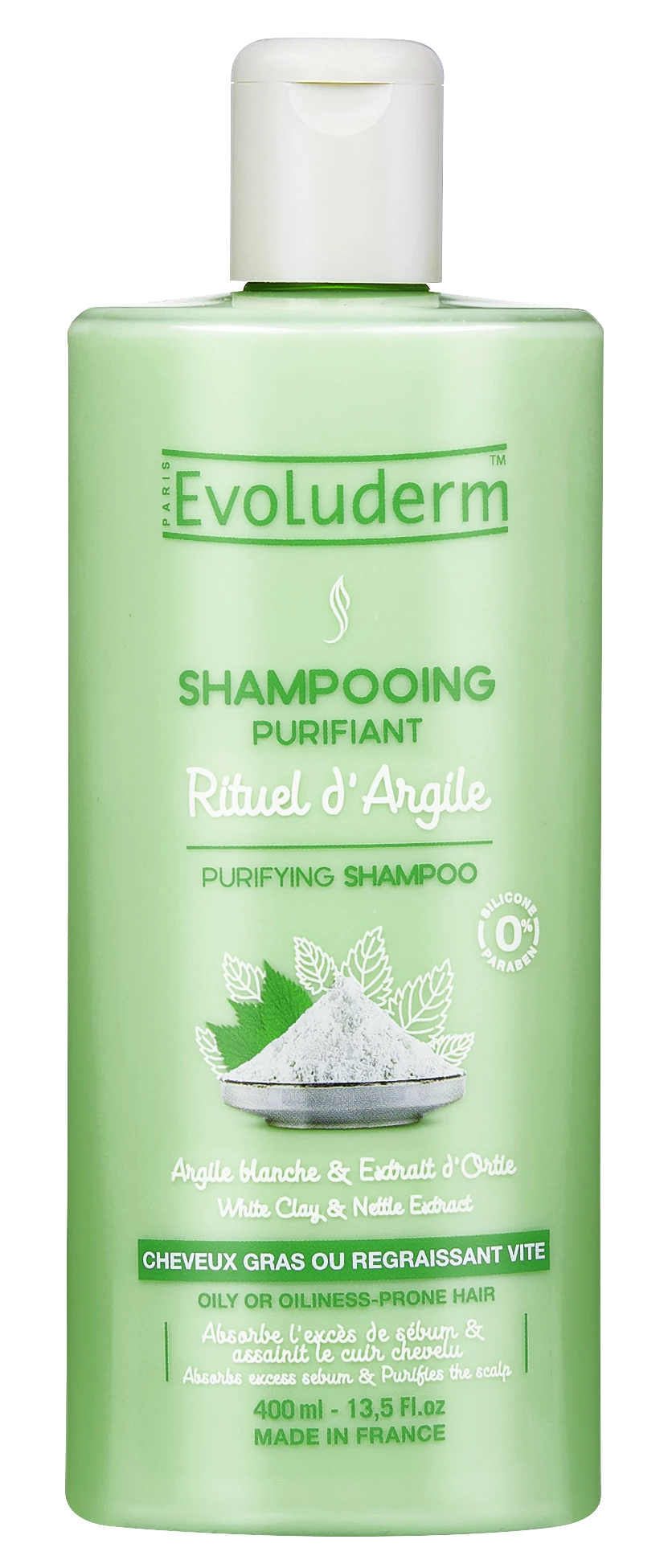 Clay Ritual Reinigungsshampoo 400 ml - EVOLUDERM