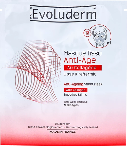 Masque Tissu Anti-Âge Au Collagène - Evoluderm