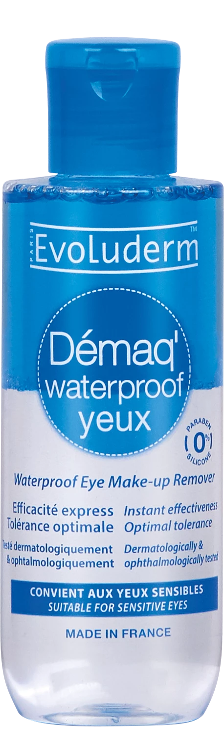 Démaquillant Yeux Waterproof, 150ml - EVOLUDERM