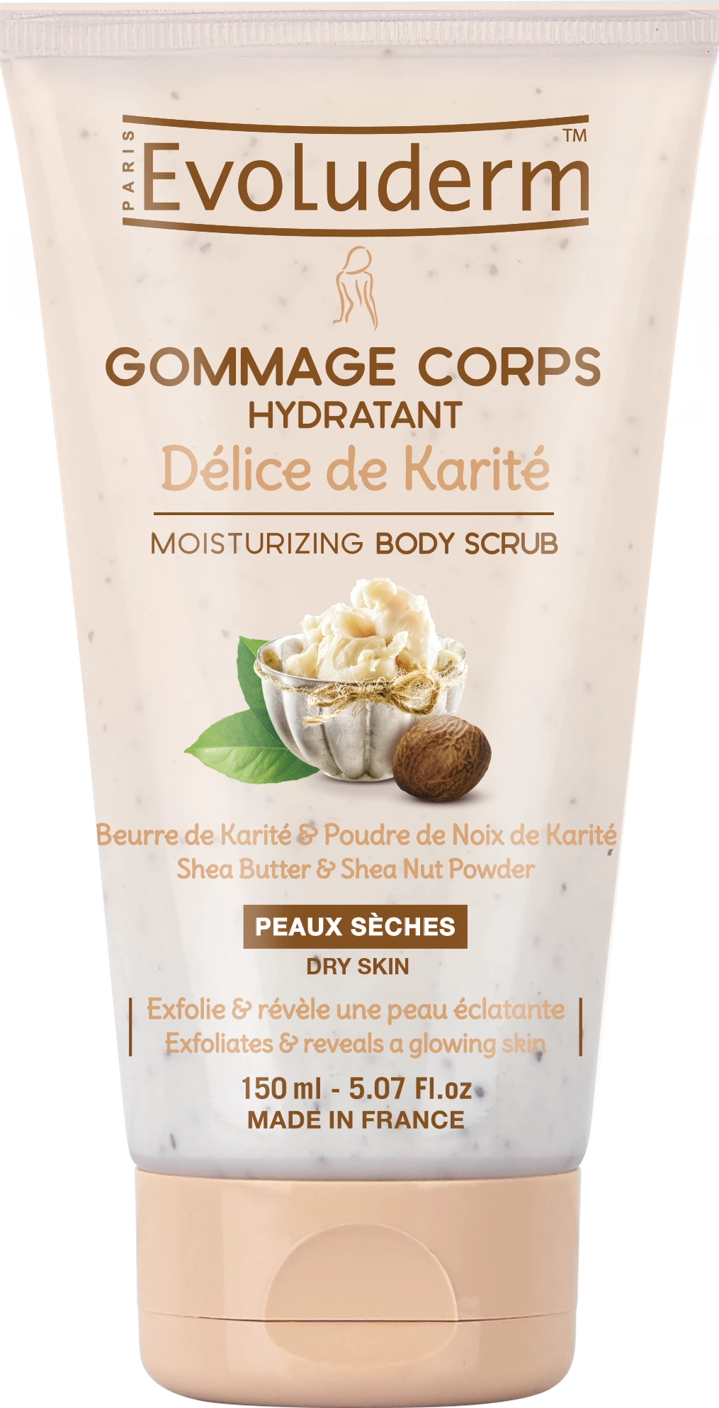 Délice De Shea Moisturizing Body Scrub 150ml - Evoluderm