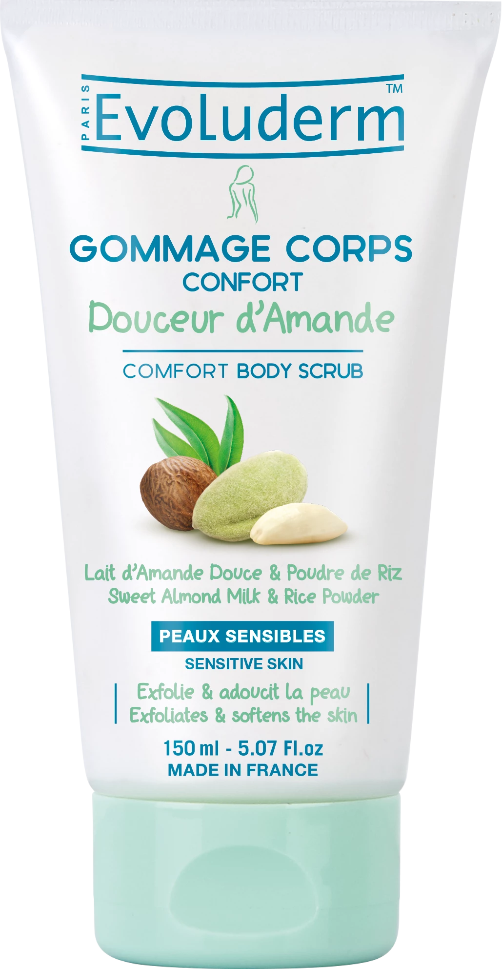 Douceur d'Amande Gommage Corps Confort,150ml - EVOLUDERM