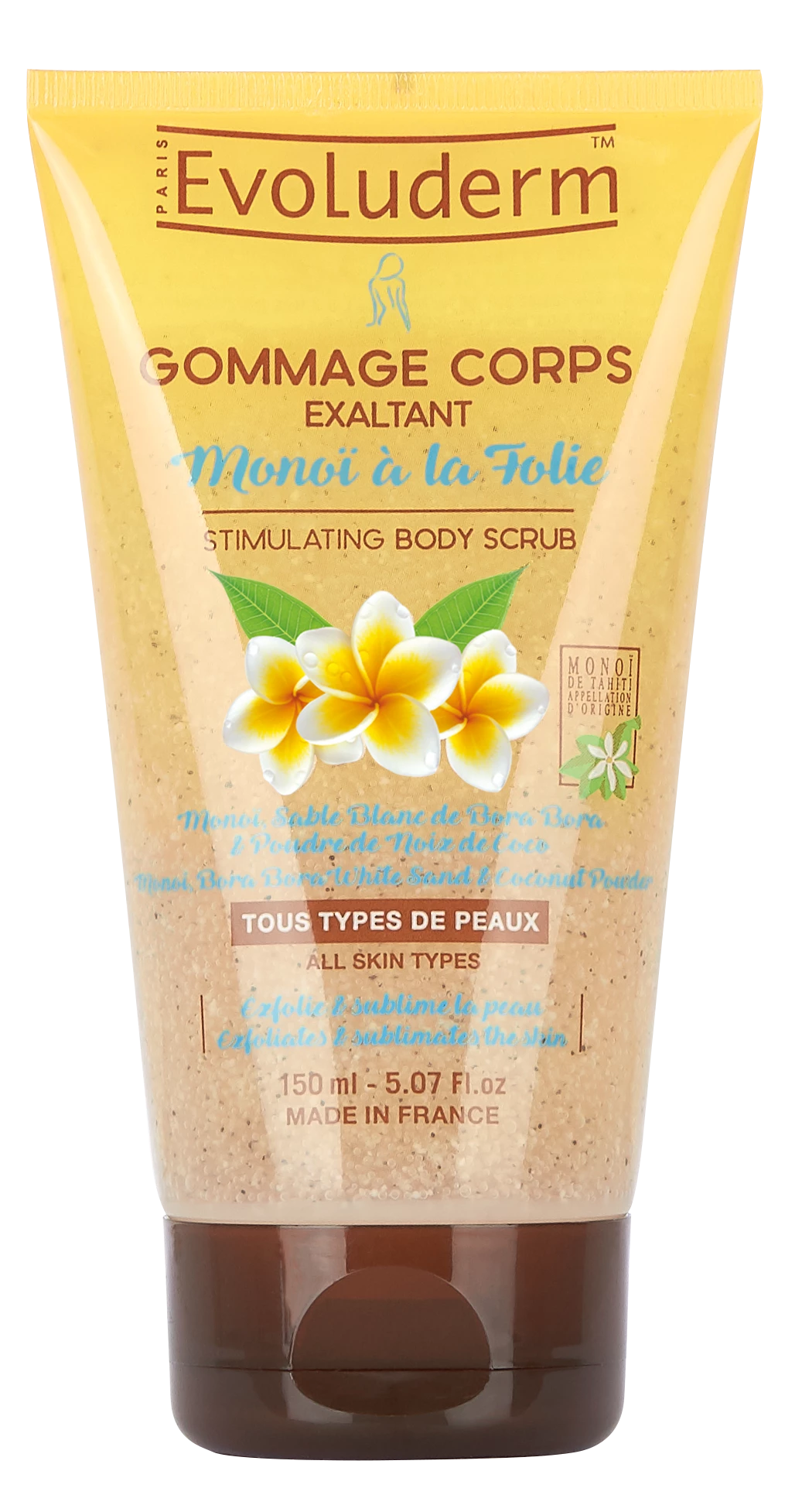 Monoi Exhilarating Body Scrub à La Folie 150ml - Evoluderm