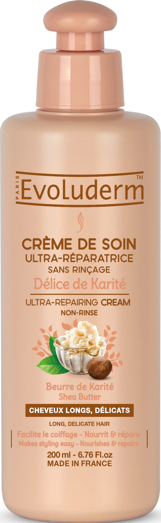 Crème Ultra Réparatrice Délice de Karité, 200ml - EVOLUDERM