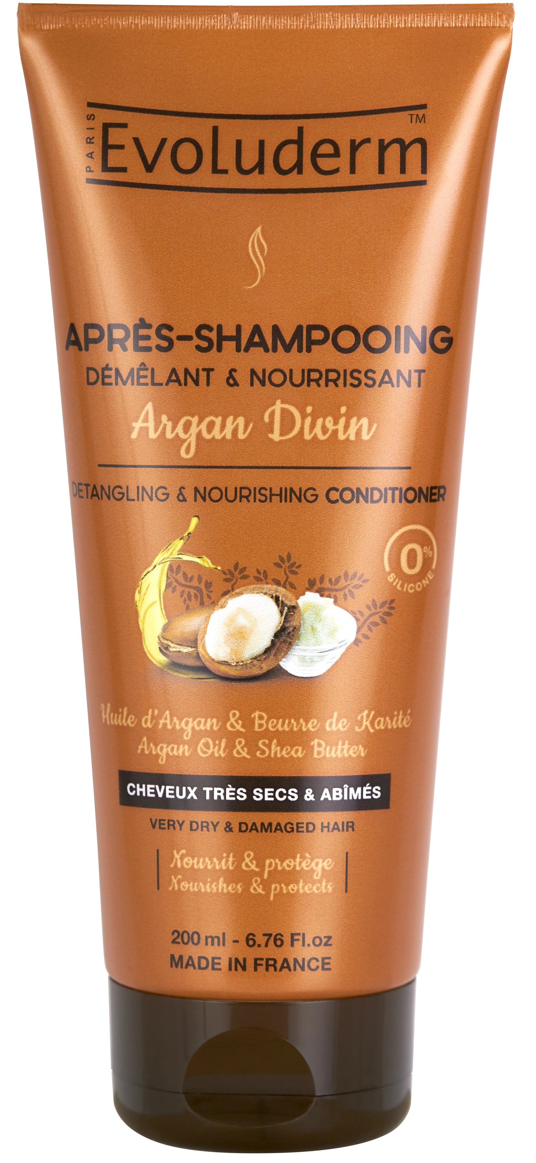 Divine Argan Conditioner, 200ml - EVOLUDERM