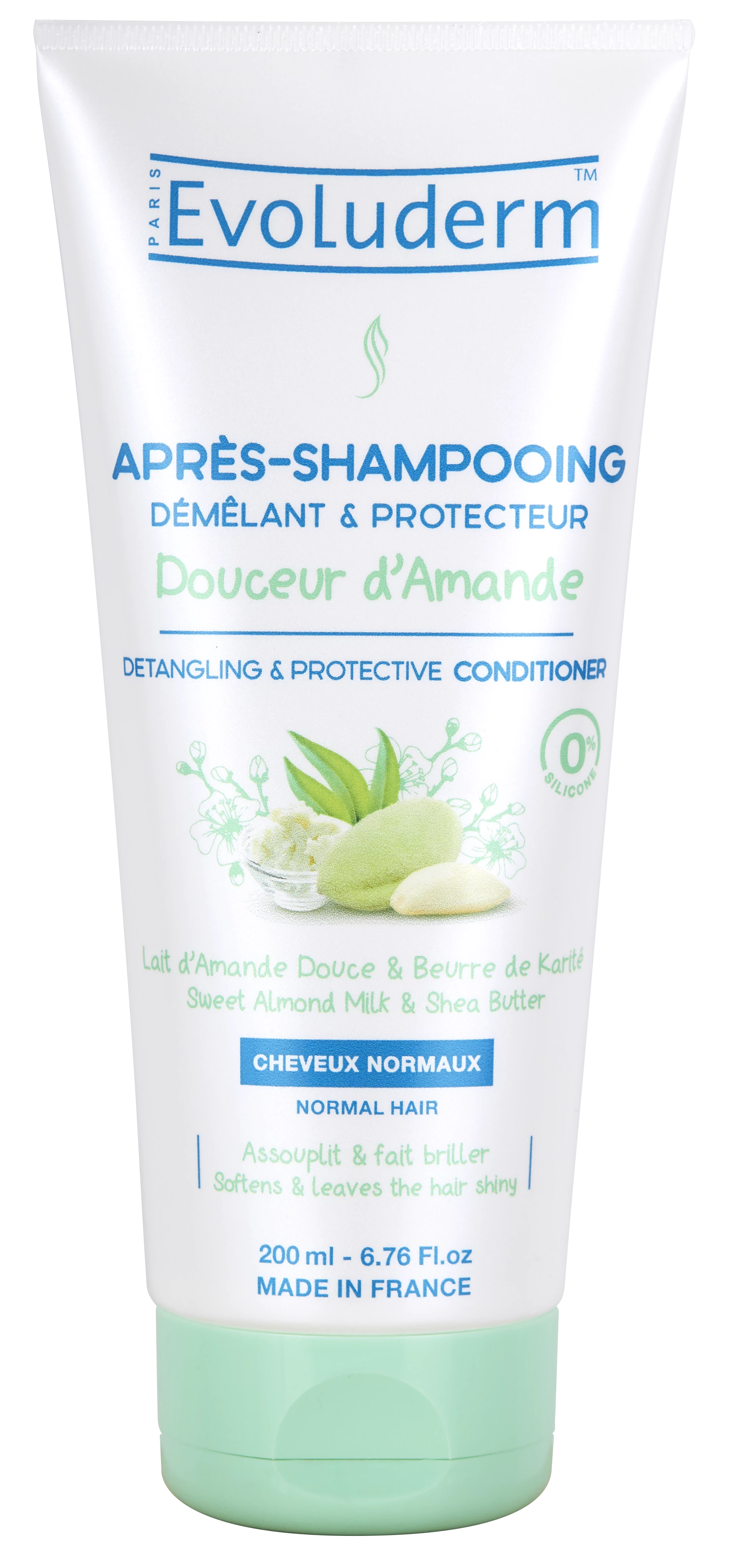 Après-Shampooing Protecteur Douceur d'Amande, 200ml - EVOLUDERM