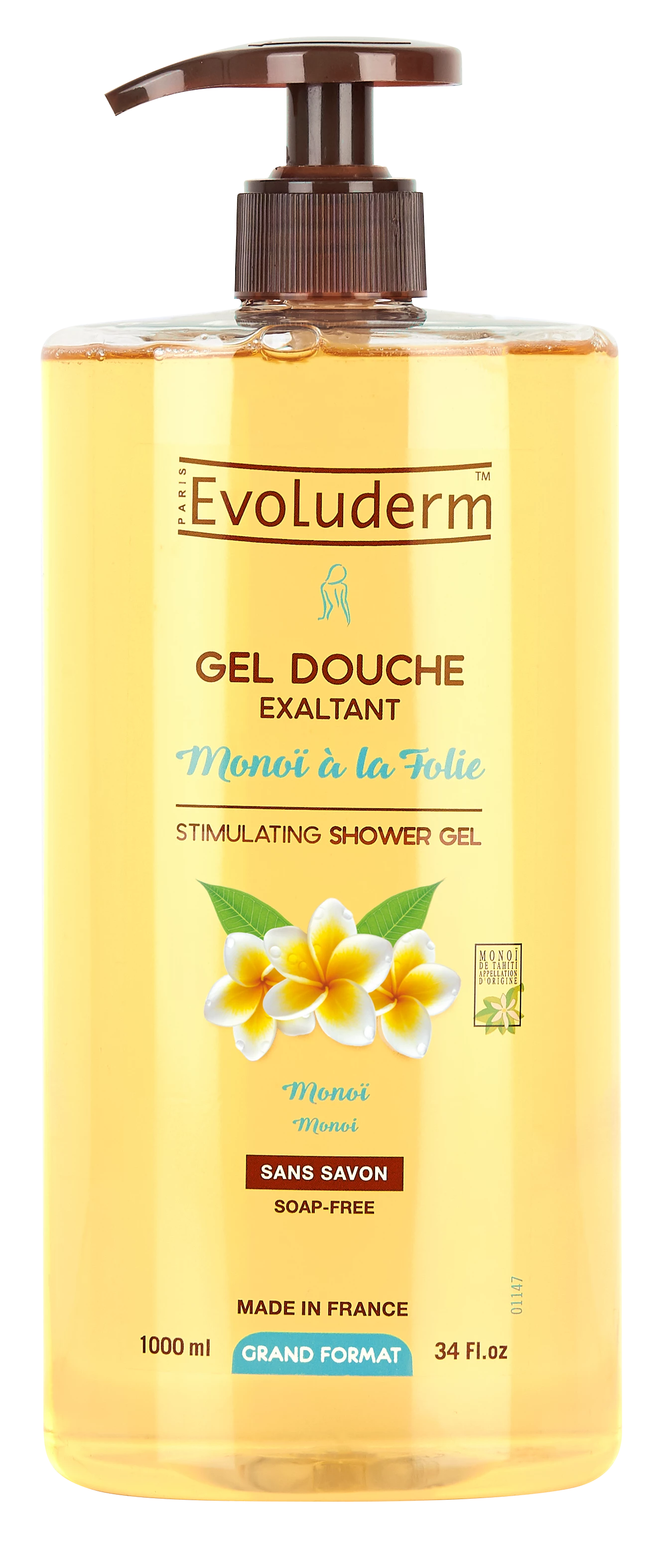 Gel doccia Monoi alla Folie, 1L - EVOLUDERM