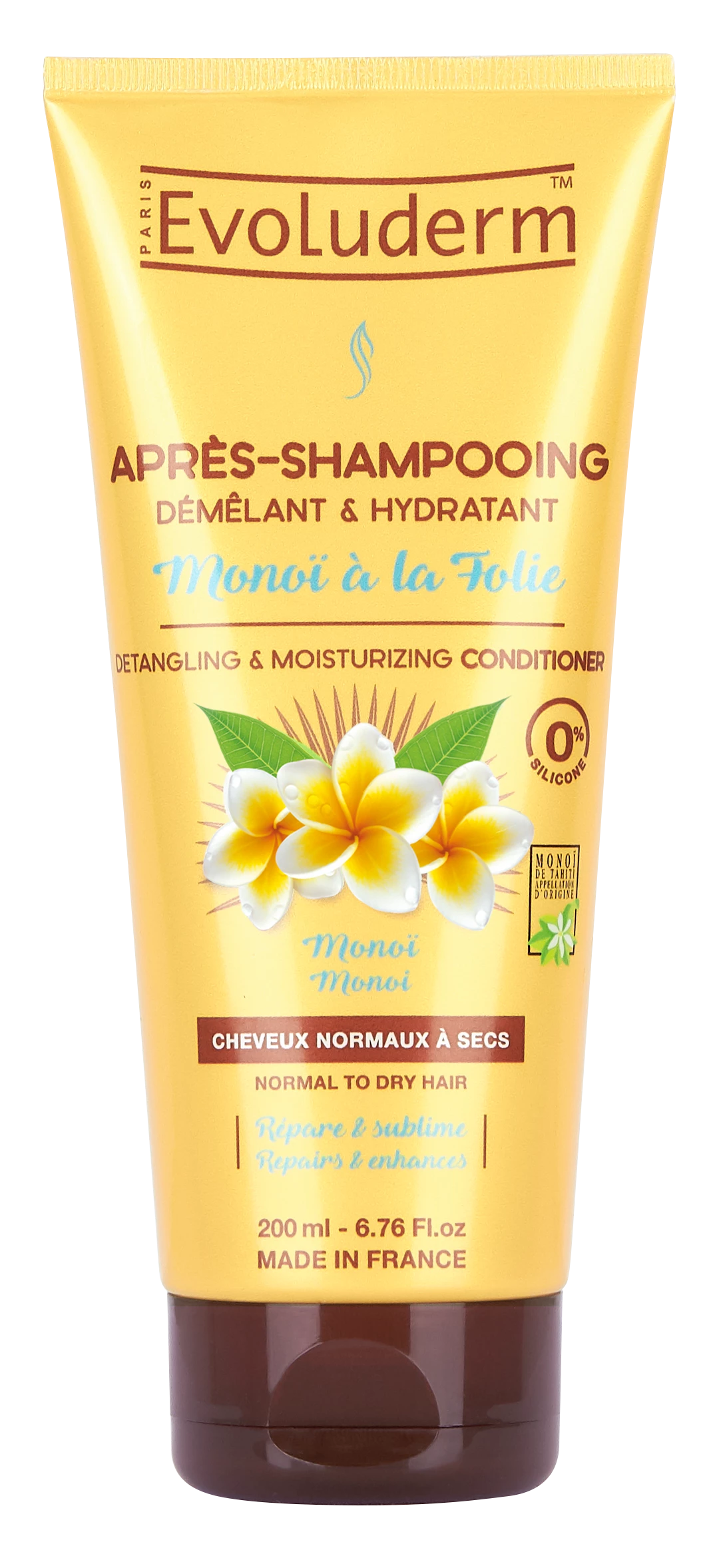 Après-shampooing Démêlant Monoi à La Folie 200ml - Evoluderm