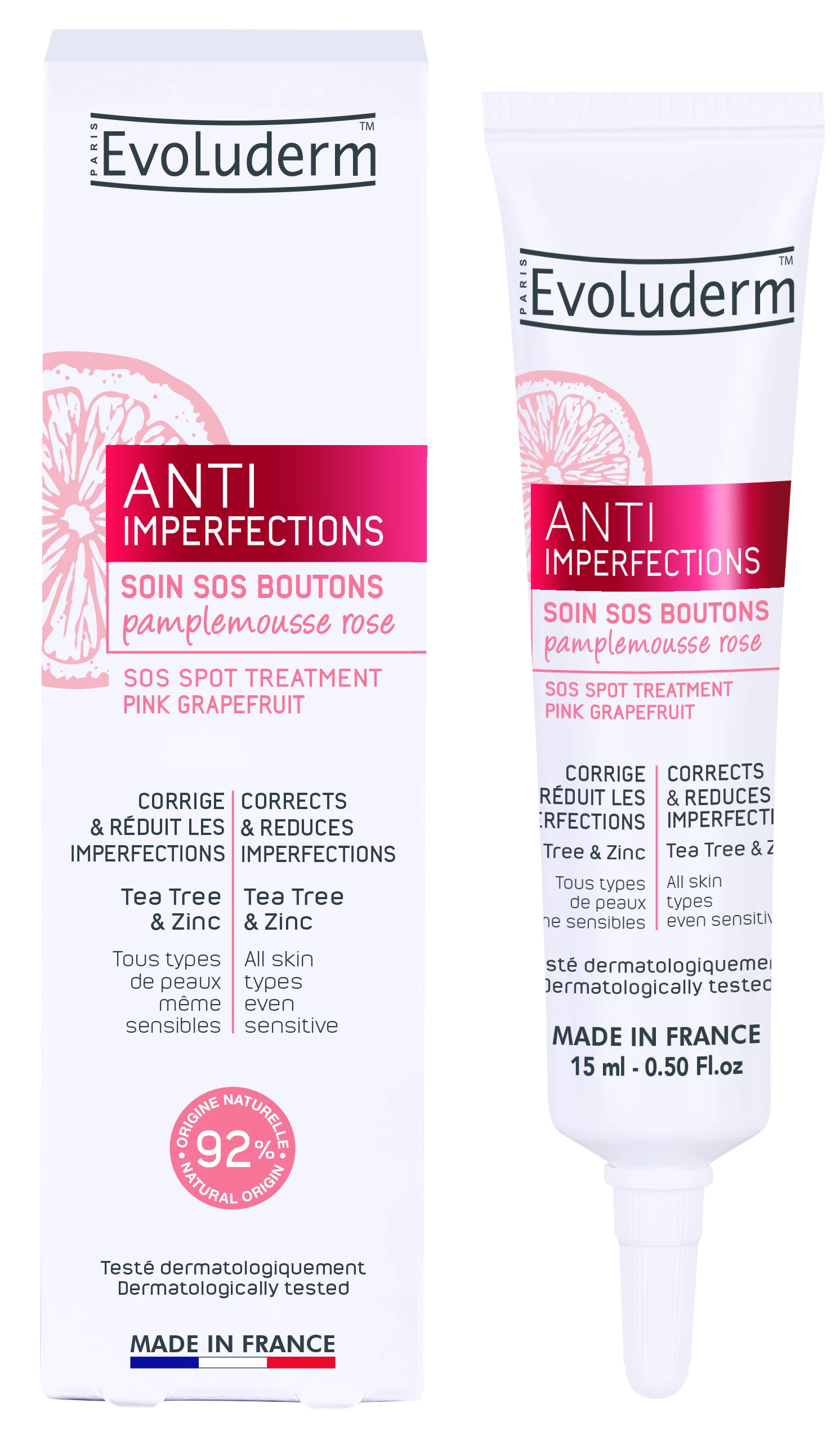 Soin Sos Boutons Anti-imperfections 15ml - Evoluderm