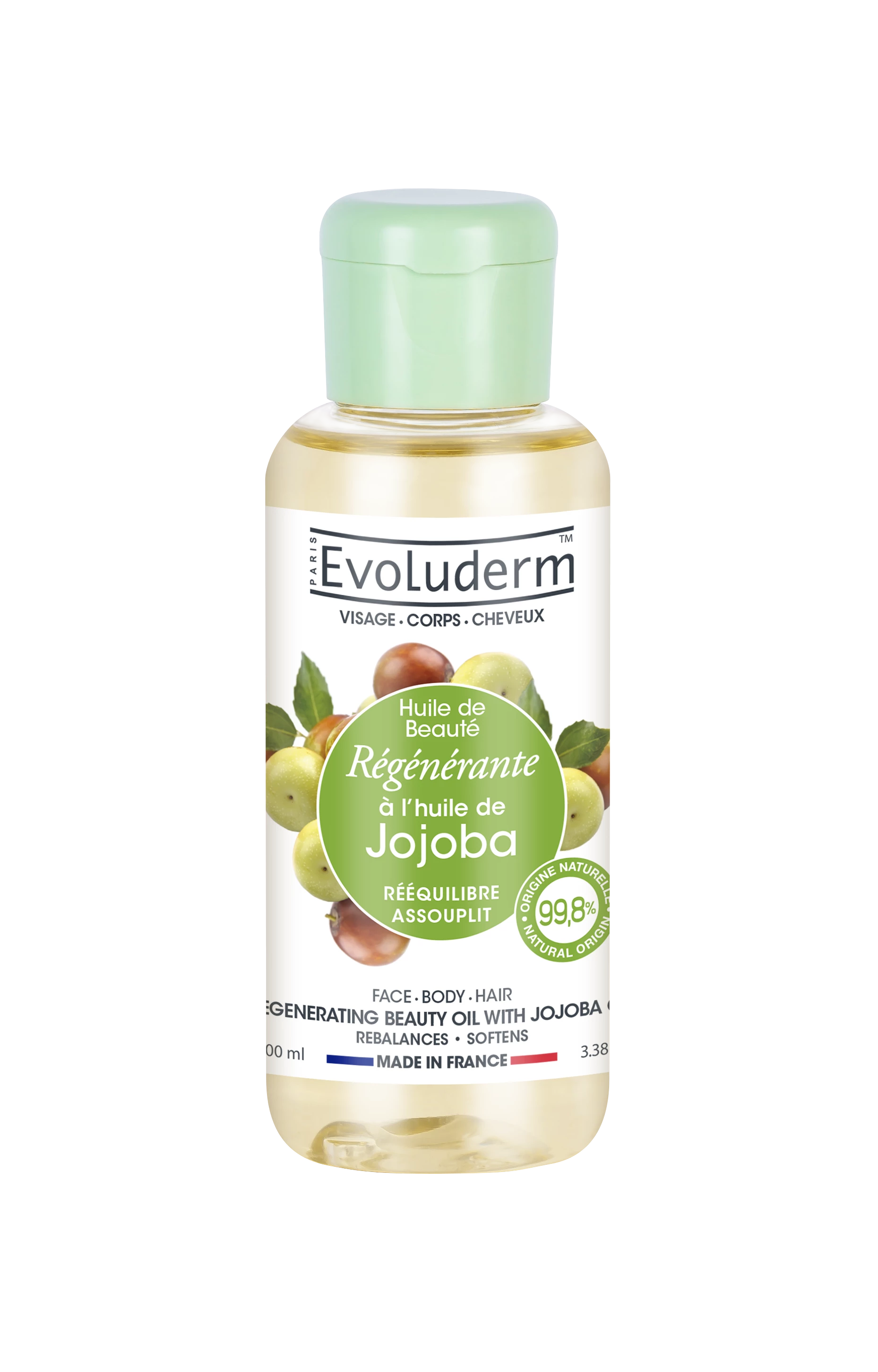 荷荷巴油再生美容油 100ml - Evoluderm