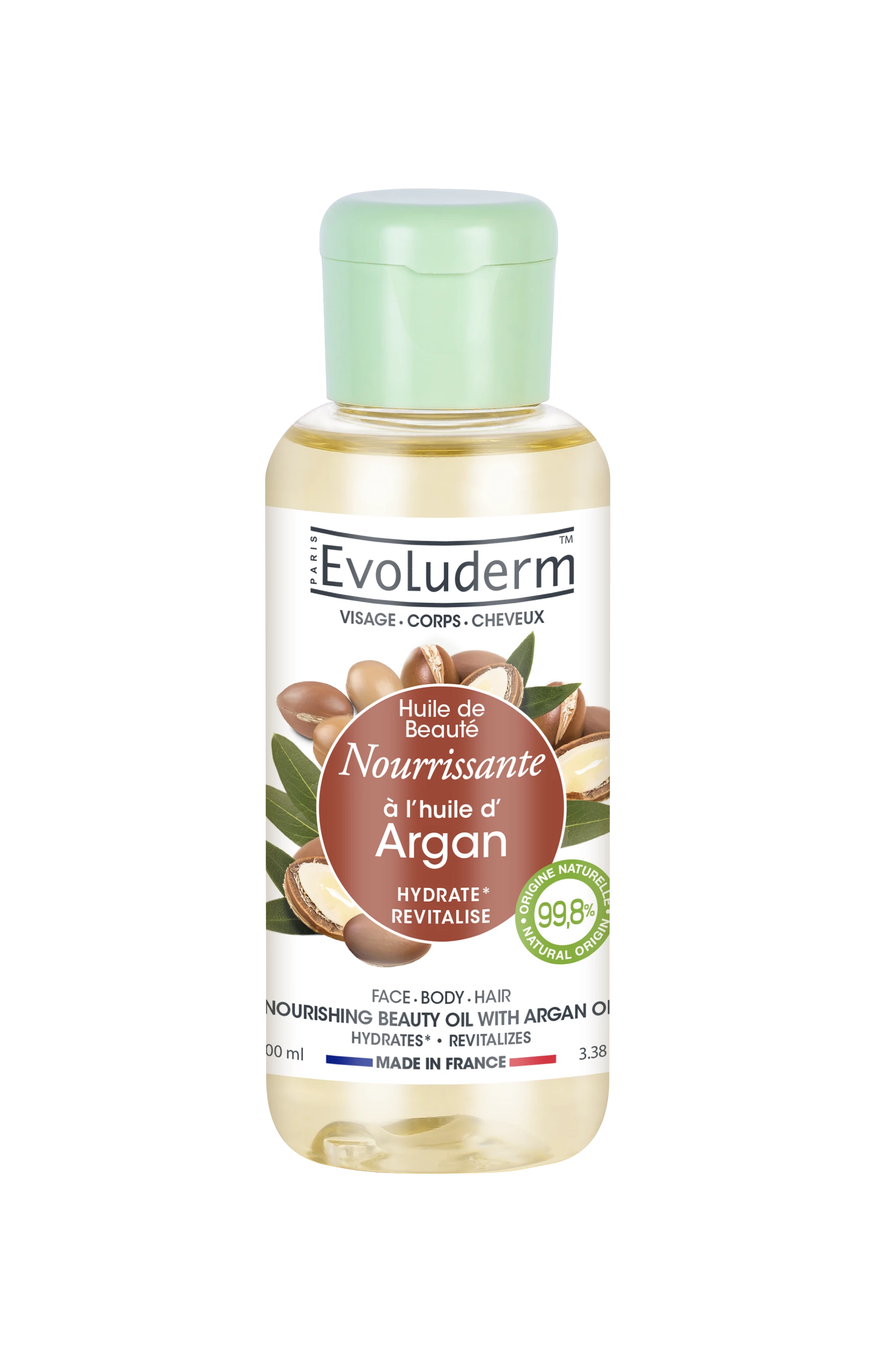 Nourishing Beauty Oil with Argan Oil 100ml - Evoluderm